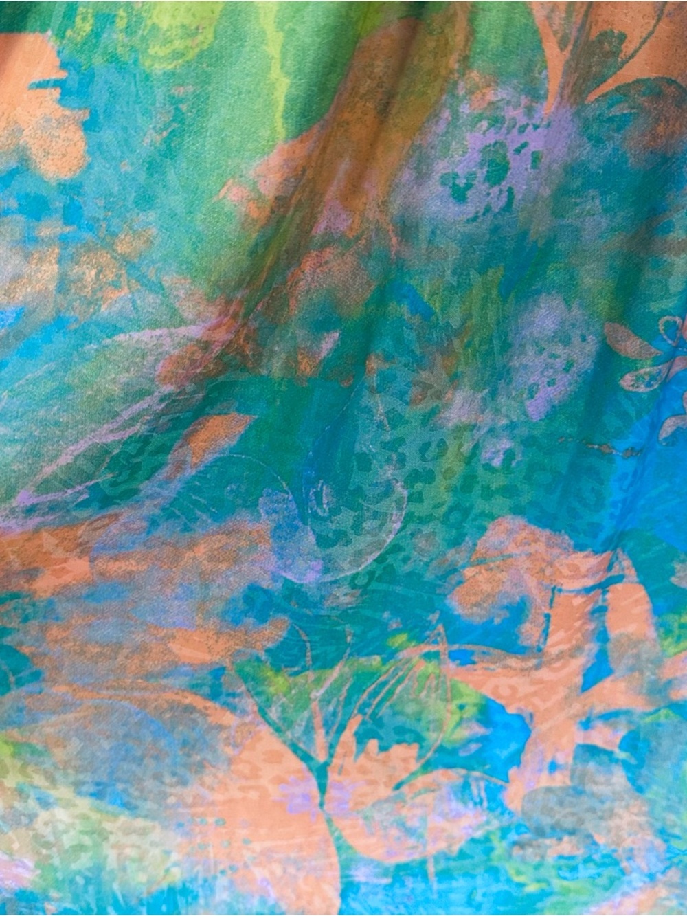 Anthropologie Current Air Watercolor Midi Dress XS - Picture 6 of 8